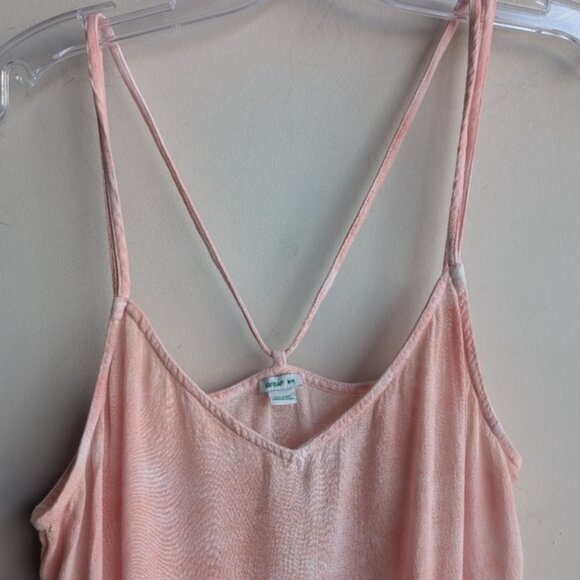 Aerie tie dye pink summer beach cover up midi dress - Picture 3 of 6